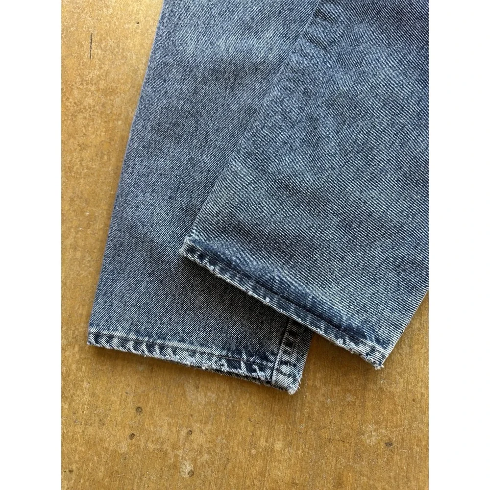 VTG 90s Levis Black Light Acid Wash 501 Straight Leg Denim Jeans 30x30 USA Made
